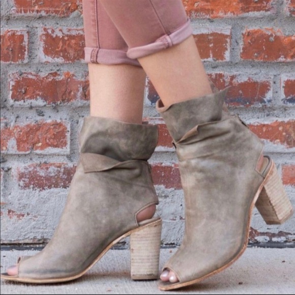 Free people golden road leather open toe bootie - Picture 1 of 7